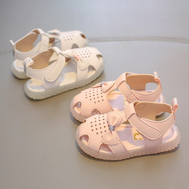 

Babaya Girl's Sandals Baby Shoes Soft Bottom Pump Beach Shoes Breathable 2020 Summer New Baby Sandals Toddler Girl Shoes