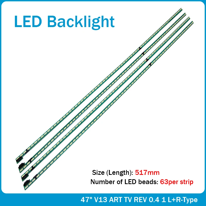 New 8 PCS 63LED 517mm LED backlight strip For LG 47LA6600 6922L-0071A 6916L1179B 6920L-0001C 47