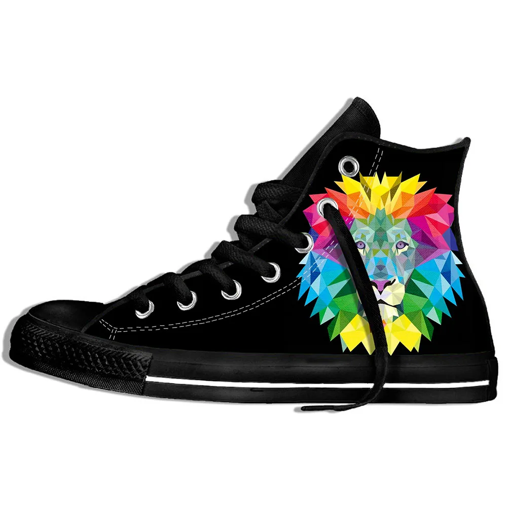 Модная Мужская/Женская двухсторонняя обувь унисекс с забавным принтом животных