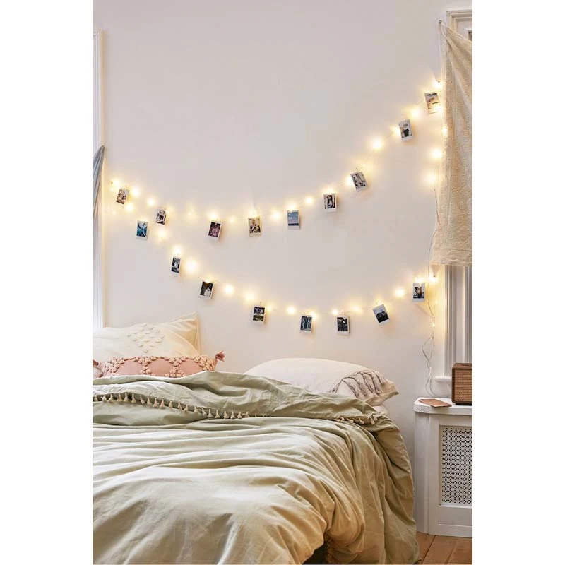 Батарея гирлянды Baby светодиодный фея лампы клип украшения световая гирлянда