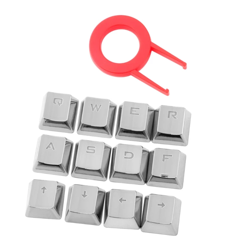 

2-Key Pbt Keycaps Gold-Plated Metal Personality Light Transmission Q81F