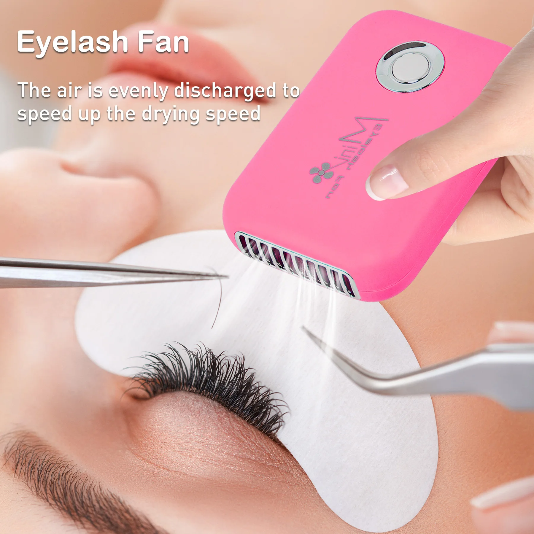 

Grafting Planting False Eyelash Blower USB Charging Mini Handheld Air Conditioner Small Fan Grafted Eyelashes Accessories