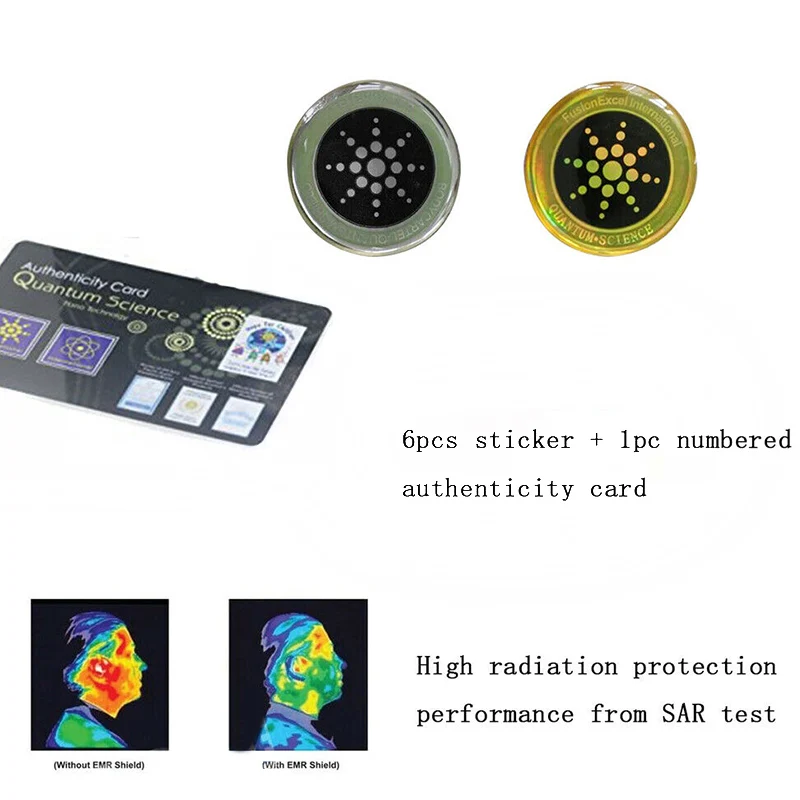6pcs Radiation Protection Phone Sticker Round Quantum Shield for Mobiles AS99 | Мобильные телефоны и аксессуары