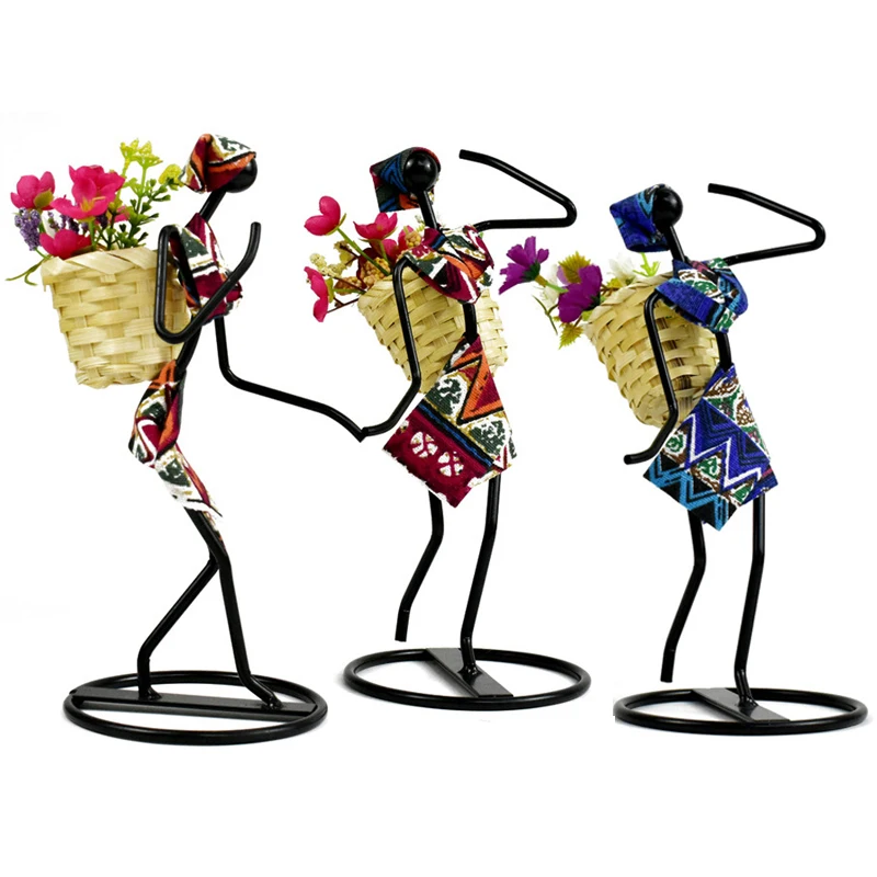 Украшение для дома корзина цветов украшение гостиной фигурки ручной работы