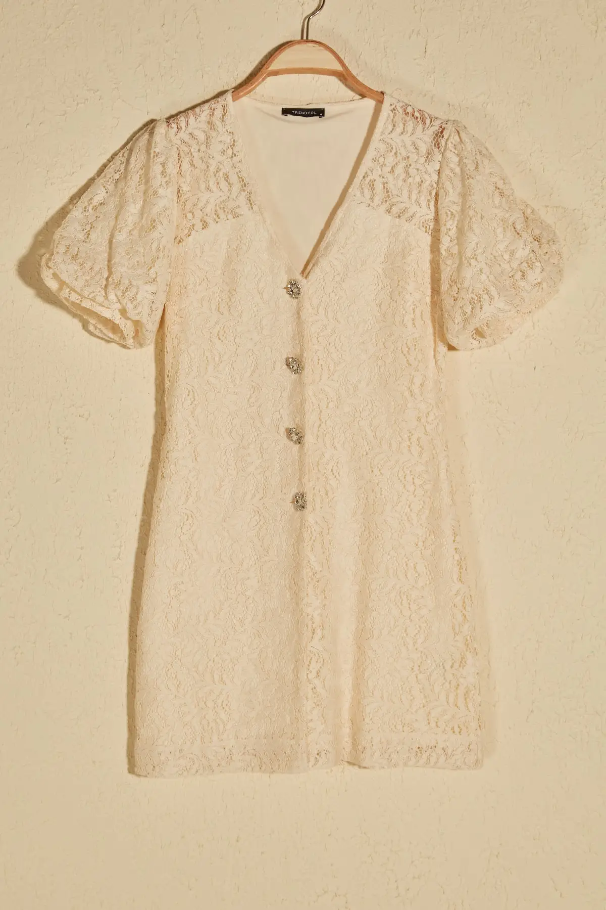 

Trendyol Lace Detail V Neck Dress TPRSS20EL0132