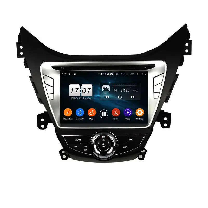 Автомобильная магнитола 8 дюймов Android 9 0 для Hyundai Elantra Avante I35 2011 2013 DVD плеер 6 ядер