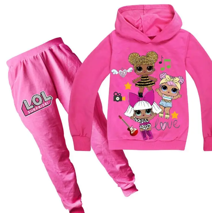 Комплекты одежды для маленьких девочек lol Surprise детский спортивный костюм одежда