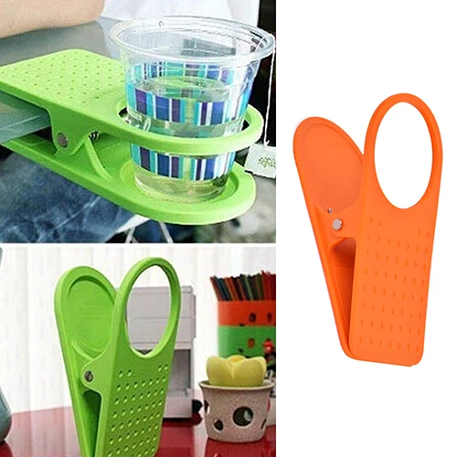 Креативный офисный Настольный столик для напитков воды кофе кружка с зажимом на