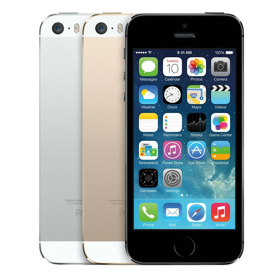 Мобильный телефон Apple iphone 5s 4," 1 ГБ ОЗУ 1 ГБ/32 ГБ/64 Гб ПЗУ 640x1136 pixel8.0MP 1560 мАч отпечаток пальца смартфон