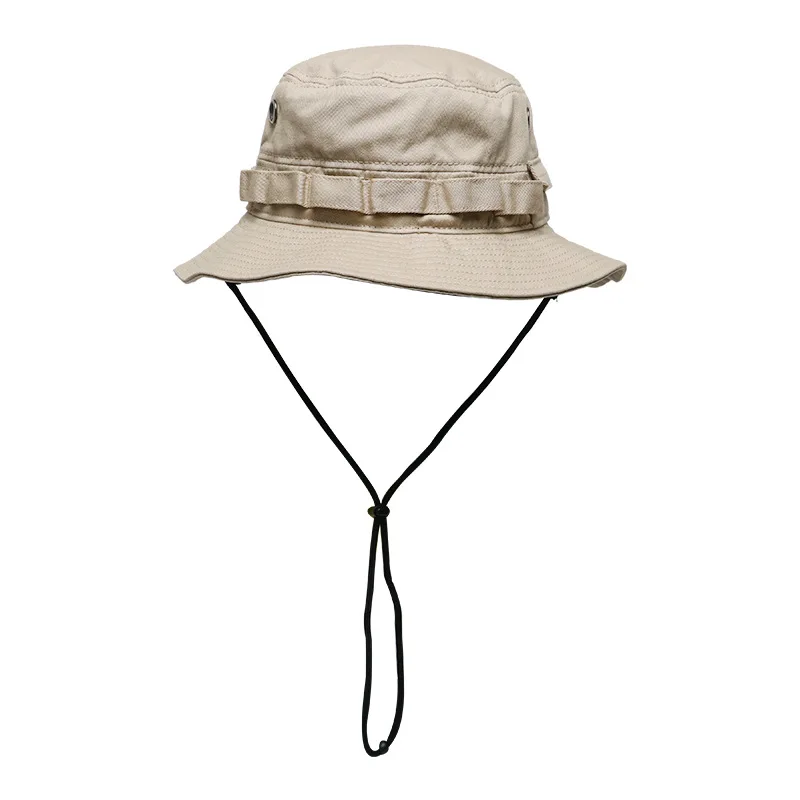 

Fisherman Bucket Hat with String for Man and Woman Casual Classic Large Brim Foldable Summer Spring Autumn Stylish SunHat