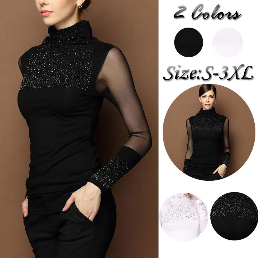 Соблазнительная Женская водолазка лидер продаж футболка современная женская