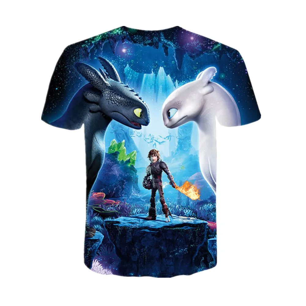 Новая летняя футболка для взрослых Как приручить дракона Беззубик 3 футболки