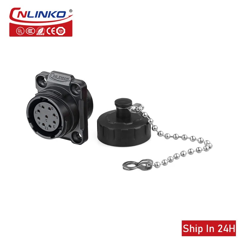 Cnlinko YM20 M20 Aviation 2 3 9pin Welding Cable Plug Socket Power Signal Connector for Hypermarket Car Marin Medical Equipment |