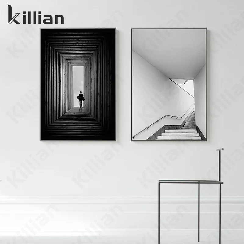 

Decorative Wall Mirrors Modern Abstract Painting Solitary Wall Posters Empty Space Art Canvas Painting Living Room Decoration