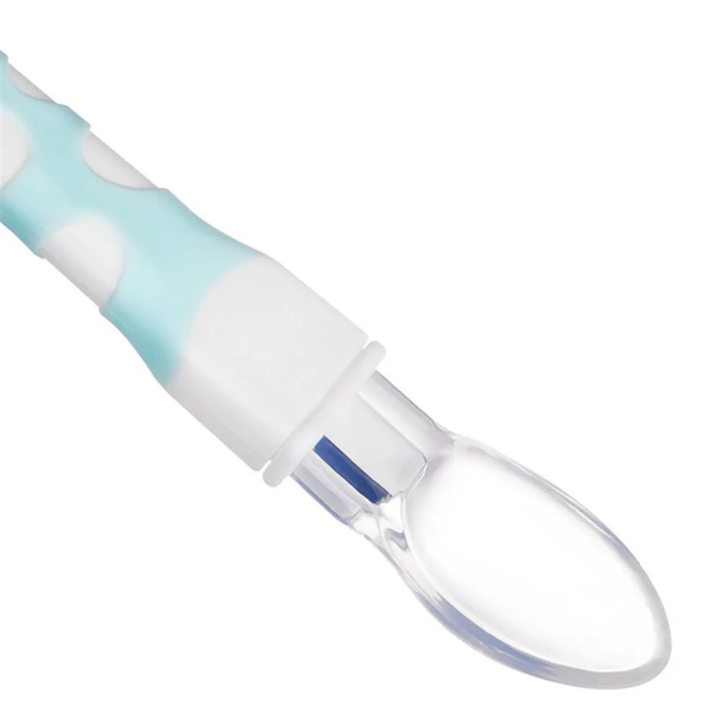 

Baby Safety Spoon Silicone Soft Head Giraffe Baby Flatware Kids Vajilla De Bebe Training Feeding Spoon Utensils Infant Tableware