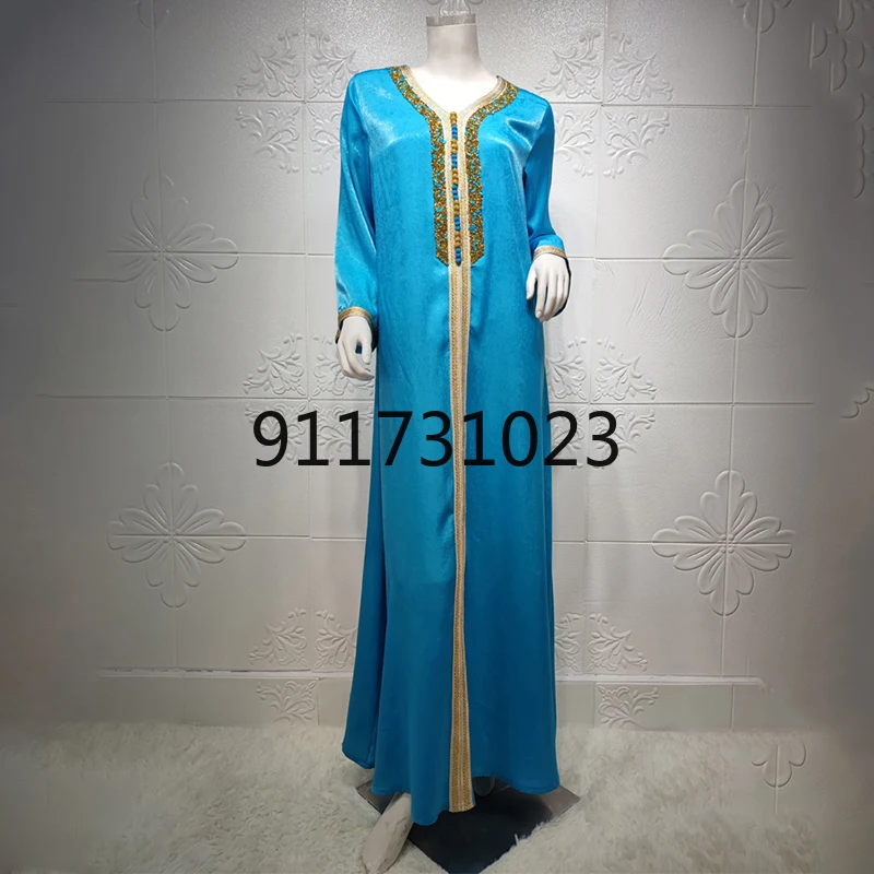 Eid Abaya Дубай технические Длинные платья для мусульманских женщин вечерние из