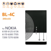 100 genuine bl 4c bl 4c battery for nokia 6100 6125 6260 6300 6301 6136s 7705 890mah mobile phone new high quality batteries