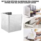 Новинка 84X32.5cm Кухня Алюминий Фольга приготовление пищи Жарка сковорода экран от масляных брызг крышка экран против брызг защита перегородка для защиты от брызг масла