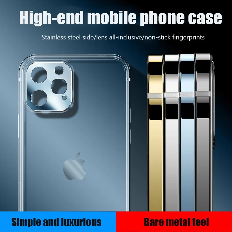 Противоударный чехол для iphone 12 pro мобильный телефон из нержавеющей стали |