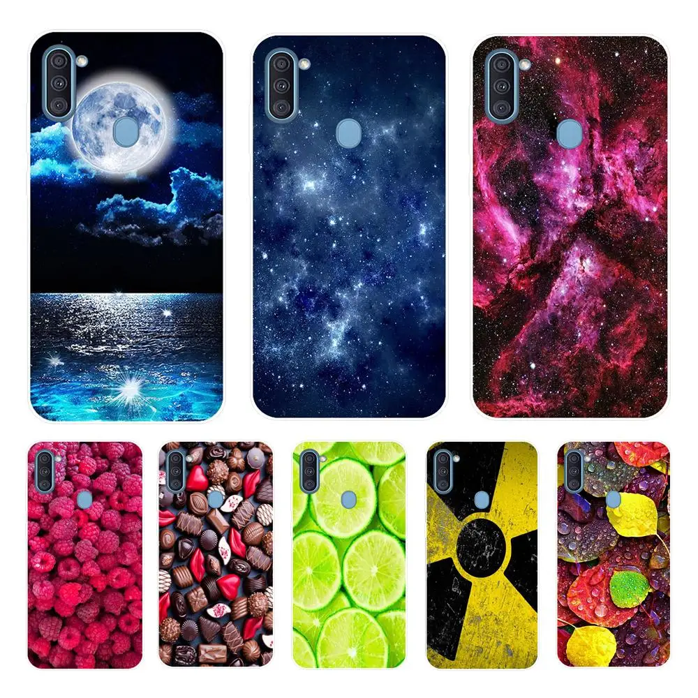 Чехол для Samsung Galaxy A11 чехлы с полной защитой Мягкая силиконовая задняя крышка из