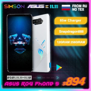 Original ASUS ROG Phone 5 Global Version Snapdragon888 12/16GB RAM
256GB ROM 6000mAh 65W NFC OTA Gaming Phone ROG5 игральный