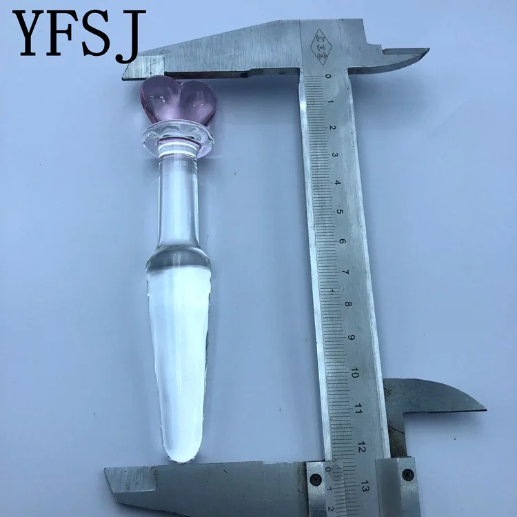 Фаллоимитатор для точки G и клитора Хрустальный пенис Анальная пробка массажер