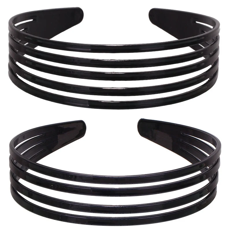 Popular Hair Hoop Headband Wide Plastic Comfortable 1PC Band Strip Black Accessory |