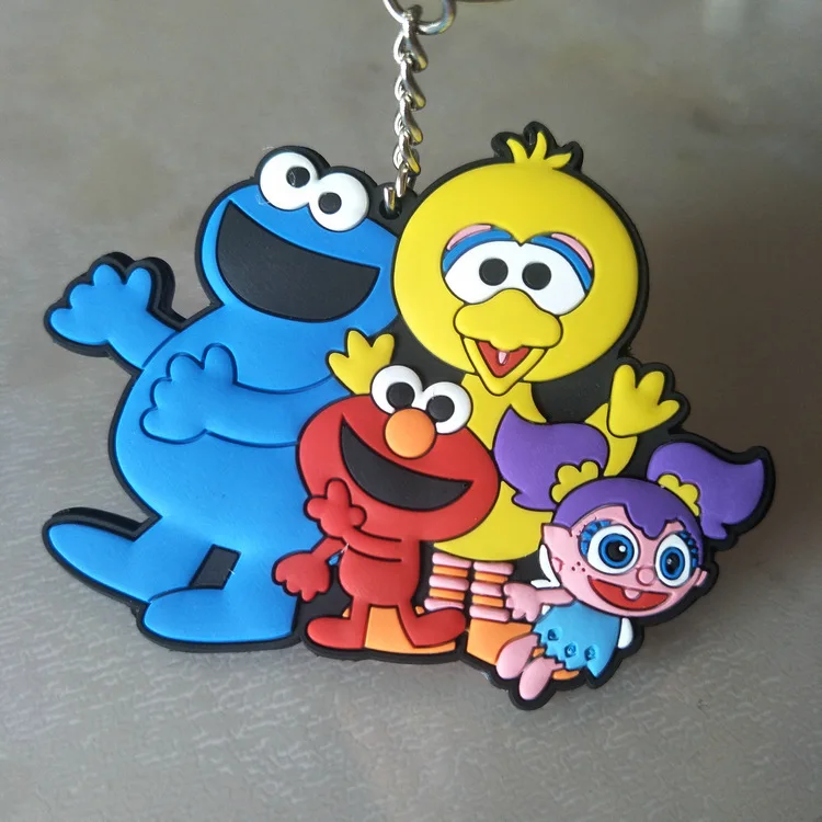 COSANER серия Улица Сезам аниме-брелок для ключей пвх мультяшный брелок подарки на