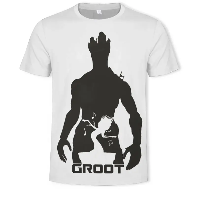 Футболка с супергероями из фильма Грут футболка надписью voogd van de galaxy 3D принтом Zomer