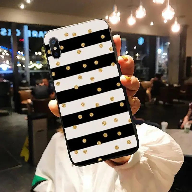 

Polka dots Art Silver Star pattern high quality luxury Phone Case for iPhone 11 12 pro XS MAX 8 7 6 6S Plus X 5S SE 2020 XR