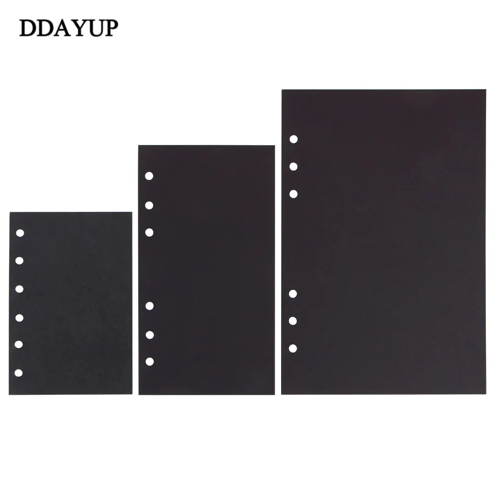 

Notebooks Filler Papers Crafts Inner 40 Sheets Black Card Handmade Inside Pages Stationery Office School Supplies