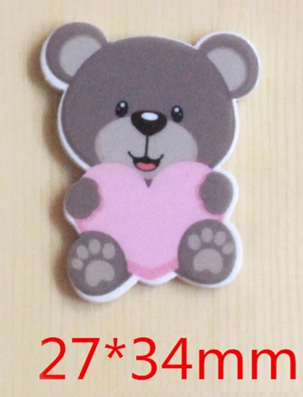 3 50 шт. 5 стилей микс милый мультфильм лев медведь кошка кролик Flatback Смола Кабошон животные плоское украшение из смолы DIY ремесло для украшения дома - Цвет: 3