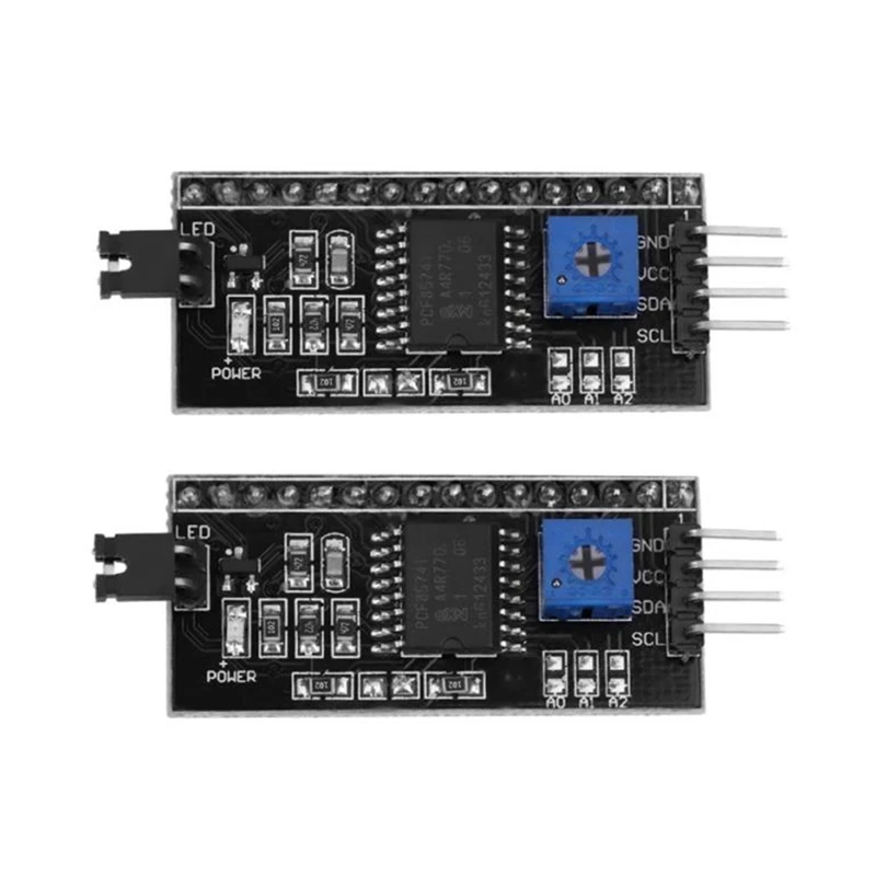 

Плата адаптера 11C/ I2C для ЖК-дисплея 1602, 5 В, модуль преобразователя для ЖК-дисплея 1602, 2 шт.