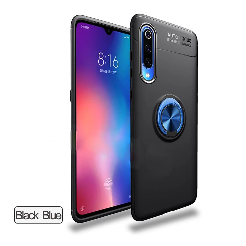 Black Blue Ring Case ALLOPUT 3D стекло xiaomi a3 закаленное стекло Xiaomi Mi A3 против царапин полное покрытие MIA3 XIAOMI защитное стекло на сяоми ми а3 Xiaomi a3 стекло Xiaomi mi a3 сяоми ми а3 стекло - Цвет: Black Blue Ring Case