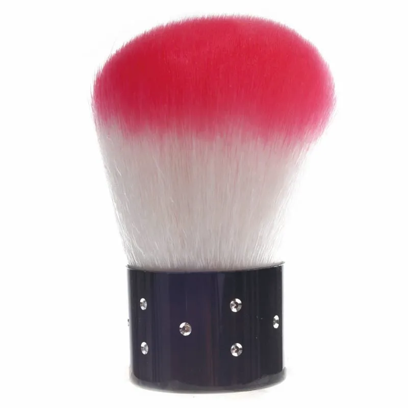 

Pink White Dust Remover Brush for Nail Art or Cosmetic Face Brush Make Up