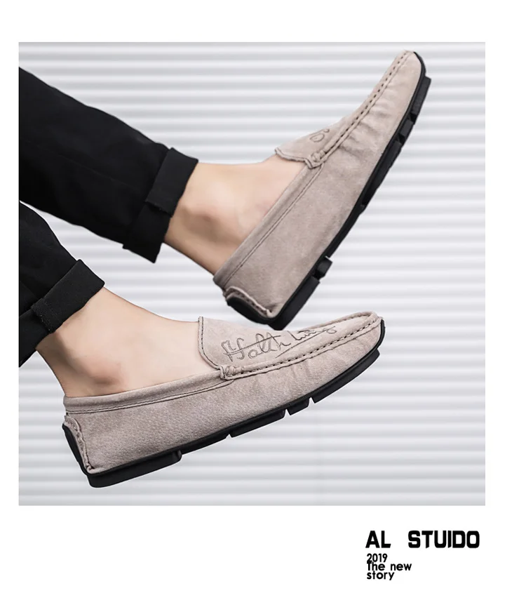 Мужская обувь; Замшевые мужские лоферы; Повседневная обувь; Chaussures; слипоны на плоской подошве; ботинки на низкой платформе; zapatos hombre; синие лоферы