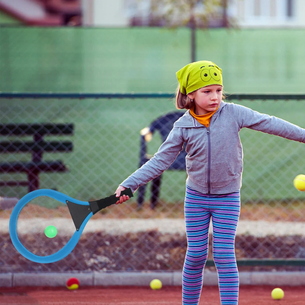 

2pcs Badminton Tennis Rackets Children Kids Outdoor Sports Parent-Child Sports Educational Sports Game Toys(Orange)