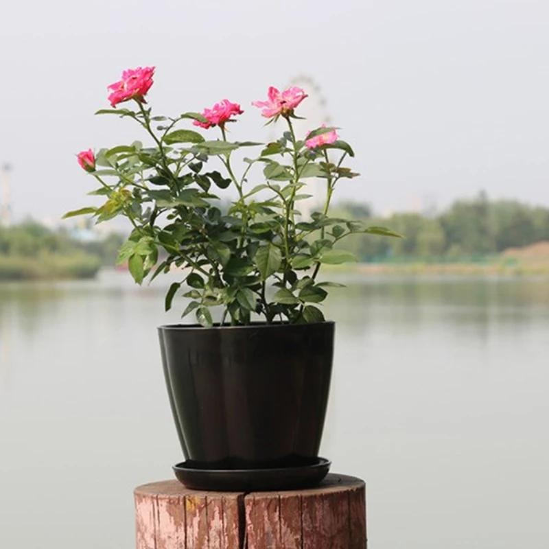 Имитация Керамика Пластик цветочных растений горшки утепленные суккуленты