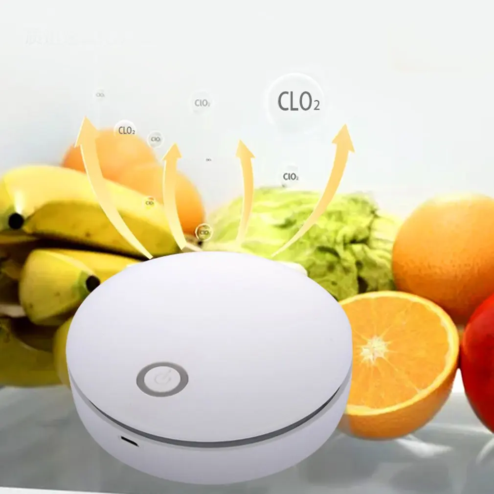 

Mini Smart Air Purifier Fridge Freshener Air Cleaner Ozone Anion Generator Generator USB Rechargeable Kitchen Auto Home Clear