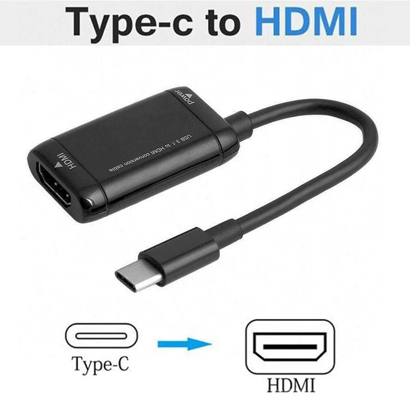 Кабель конвертера HDMI Type-C USB3.1 MHL адаптер для телефонов Android планшетов HSJ-19 |
