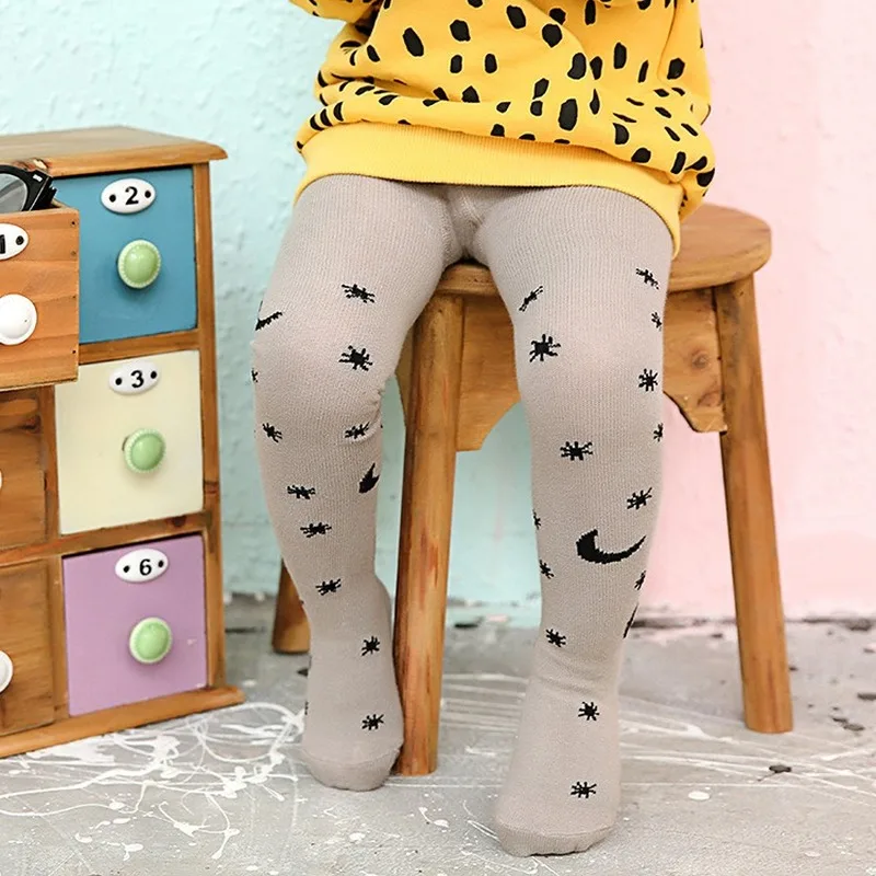 Зимние теплые детские колготки; колготки для маленьких девочек; колготки для новорожденных; колготки для девочек; хлопковые Осенние Колготки для маленьких девочек