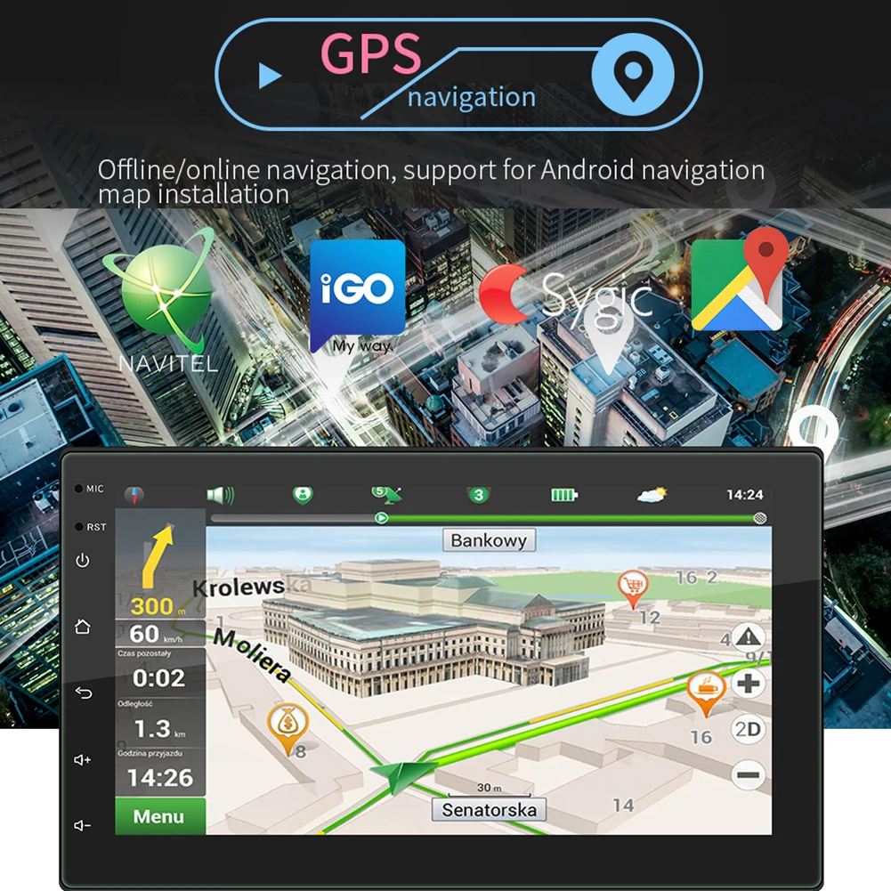 Автомагнитола 2 Din на Android 10 1 Автомобильный мультимедийный видеопроигрыватель