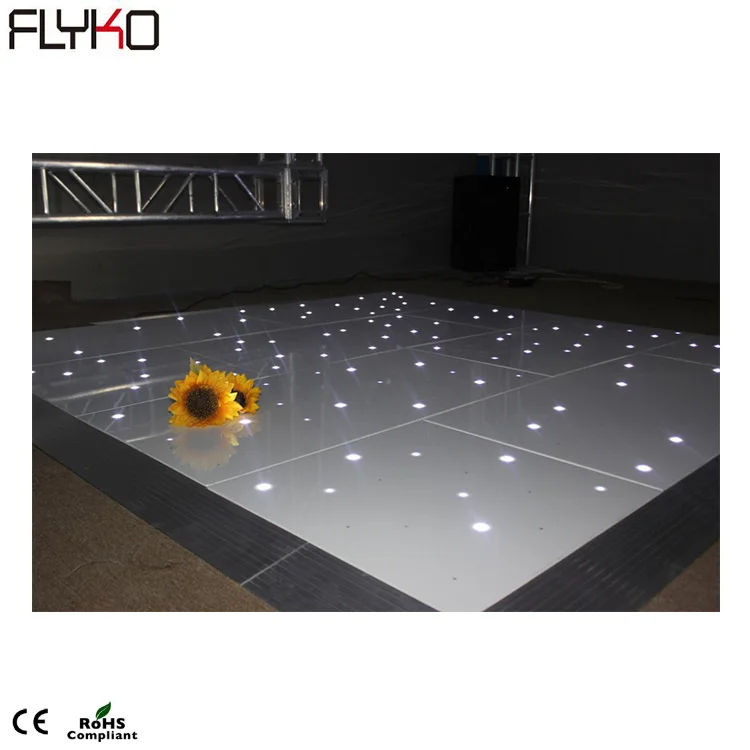 Flyko профессиональный светодиодный 60*120 см беспроводной RGB СВЕТОДИОДНЫЙ танцпол