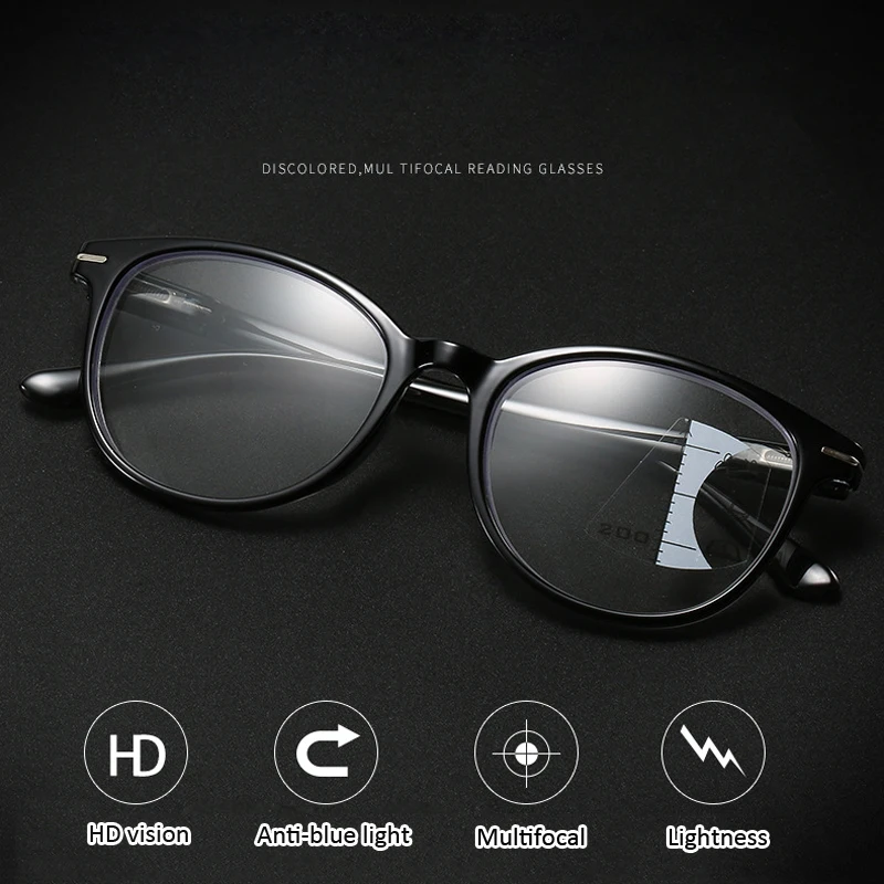 

Seemfly Multifocal Smart Zoom Progressive Reading Glasses Women Men Presbyopia Hyperopia Eyeglasses Unisex Eyewear +1.0 To+3.5