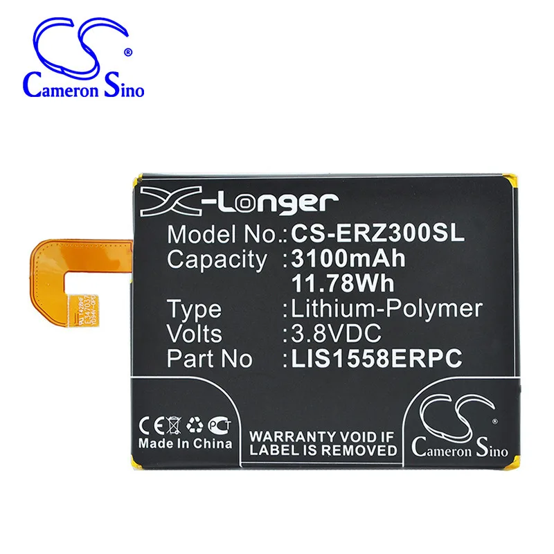 

CameronSino for SONY ERICSSON Xperia Z3 D6616 D6633 D6653 L55T L55u M55w Pegasus SO-01G LIS1558ERPC battery