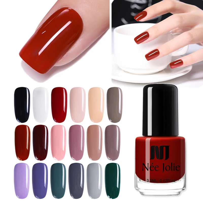 NEE JOLIE лак для ногтей 36 цветов цветной Гибридный украшение 3 5 мл новое