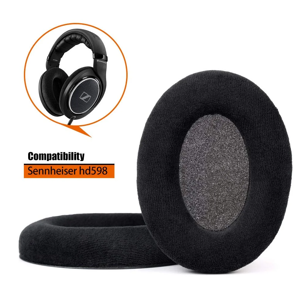 

Replacement Repair Parts Ear Pads Earpads Velour Cushion For Sennheiser HD515 HD555 HD595 HD598 HD558 PC360 HD518 Headphones