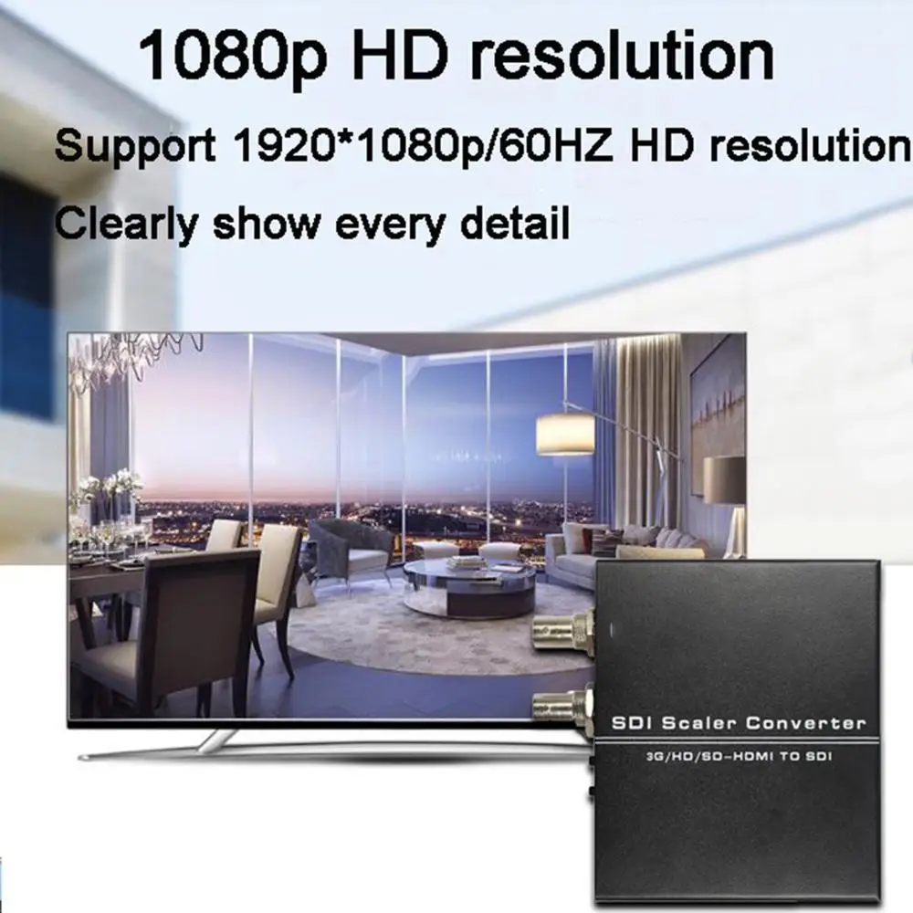 HDMI к двойной SDI скалер конвертер с Мощность адаптер мини 3G HD SD видео для ТВ система