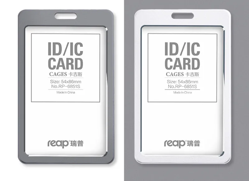 

Genuine Aluminum Alloy Employee Id Card Information Card Holders Customize Metal Badge Holder
