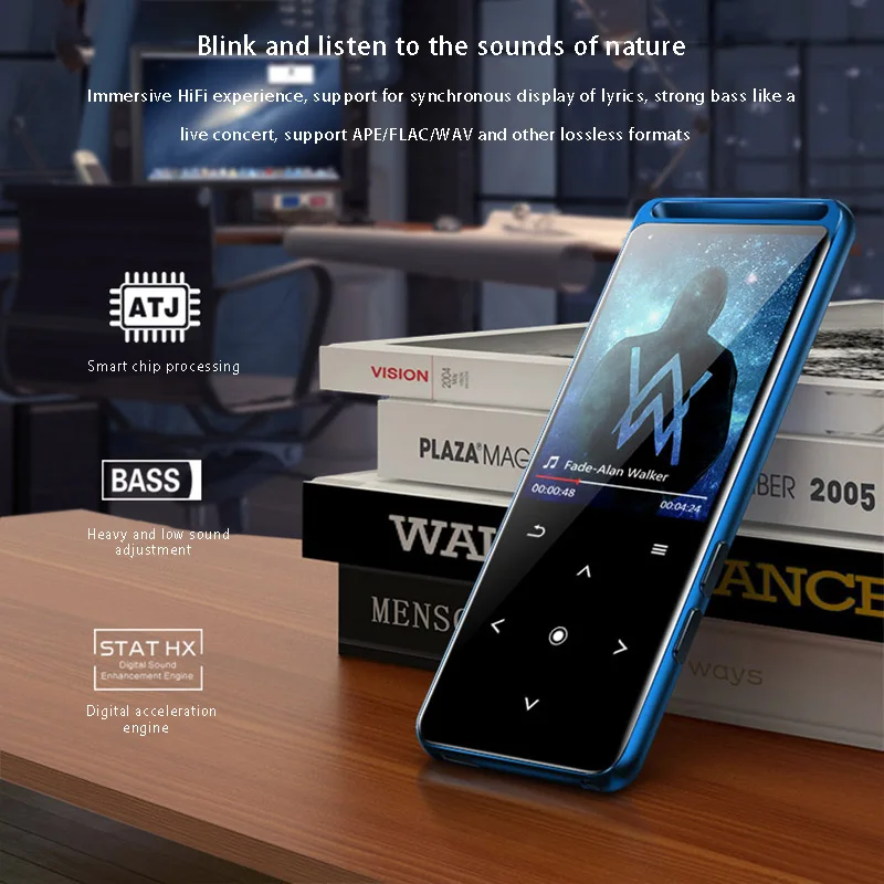 Mp3 плеер без потерь Bluetooth 2021 16 ГБ Hi Fi Портативный аудиоплеер с FM радио электронной